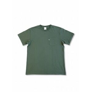 Adsum Mens Short Sleeve Pocket T-Shirt Size XL Flat Green 100%Cotton Heavyweight